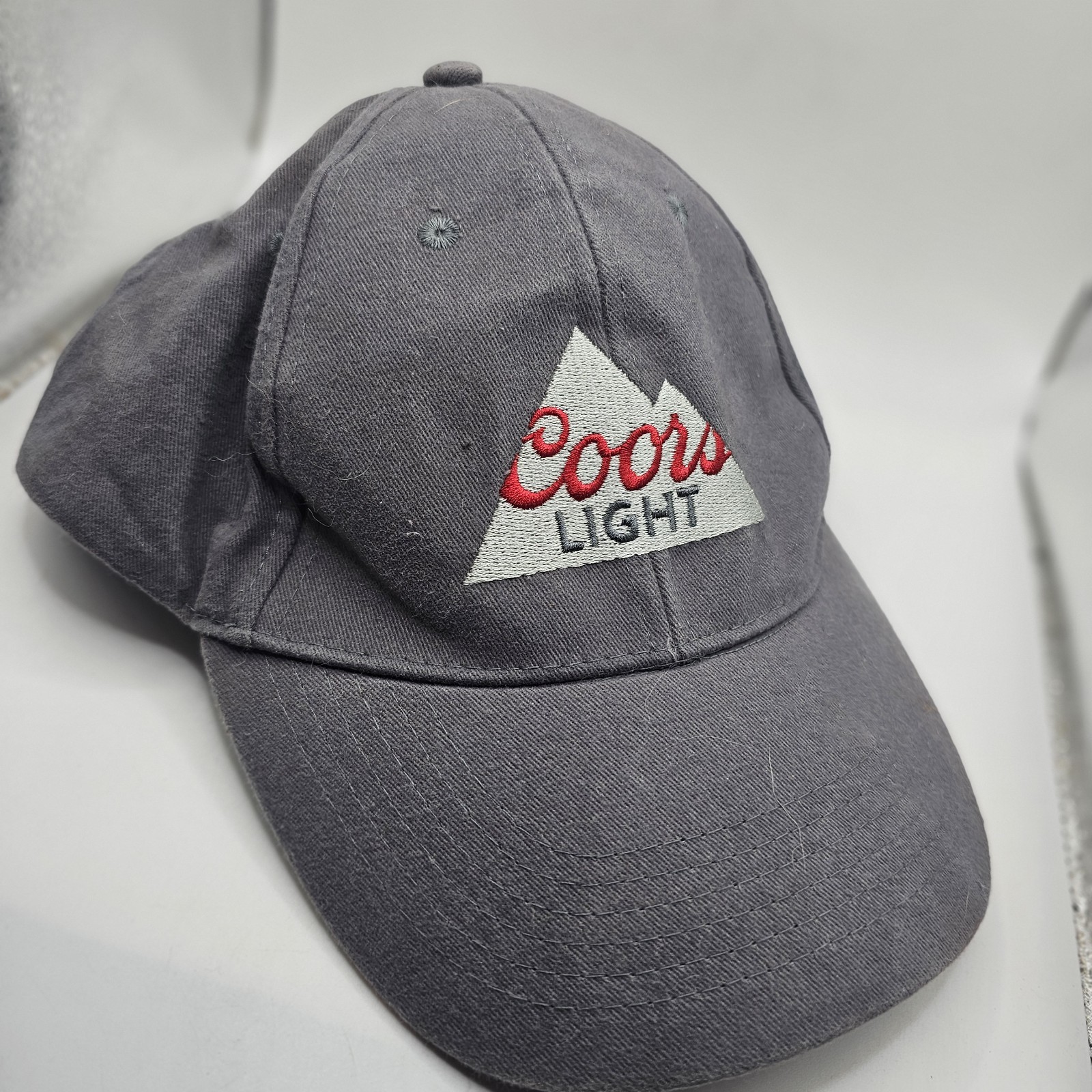 Coors Light Baseball Cap Hat Gray One Size Fits Most USA Made Snapback Acme