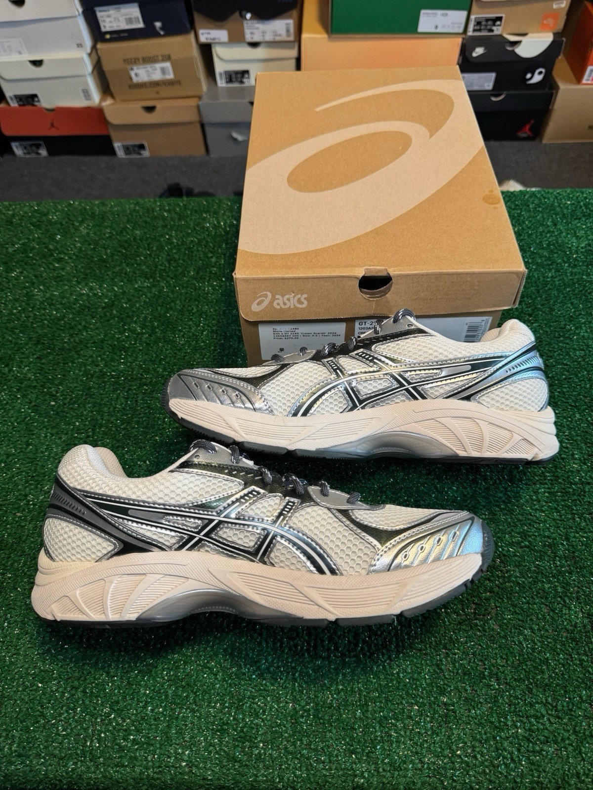 ASICS GT-2160 Kith Cream Scarab (2024), Size 9.5, Worn 1x With Box & Laces image 3