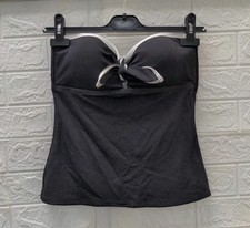 New Tommy Bahama Island Cays Cabana Tie Bandini Bikini Top Black Size S/P