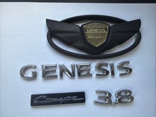 2013 Genesis 3.8 Coupe Carbon Trunk Fender Emblem Read Below