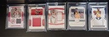 national treasures basketball patch card. various players.