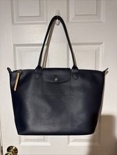 Longchamp Le Pliage Cuir Leather Large Tote Shoulder Bag