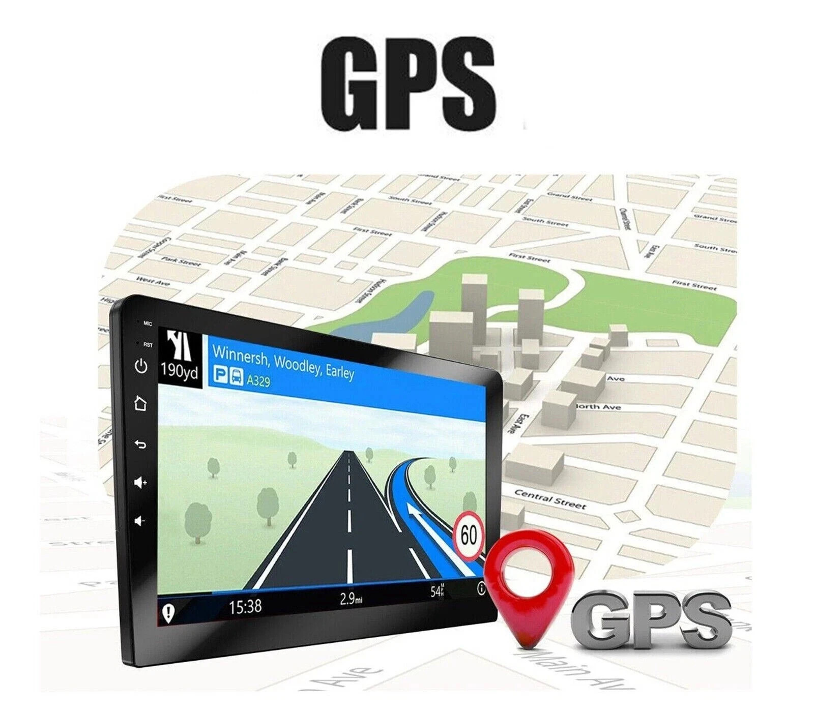 Autoradio Doppio Din 10 Pollici Touch Screen CarPlay Android Bluetooth GPS 4+64g - Miniatura 7