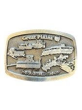 Belt Buckle Great Plains The Grain Drill Company 10th Anniversary USA Made Gift