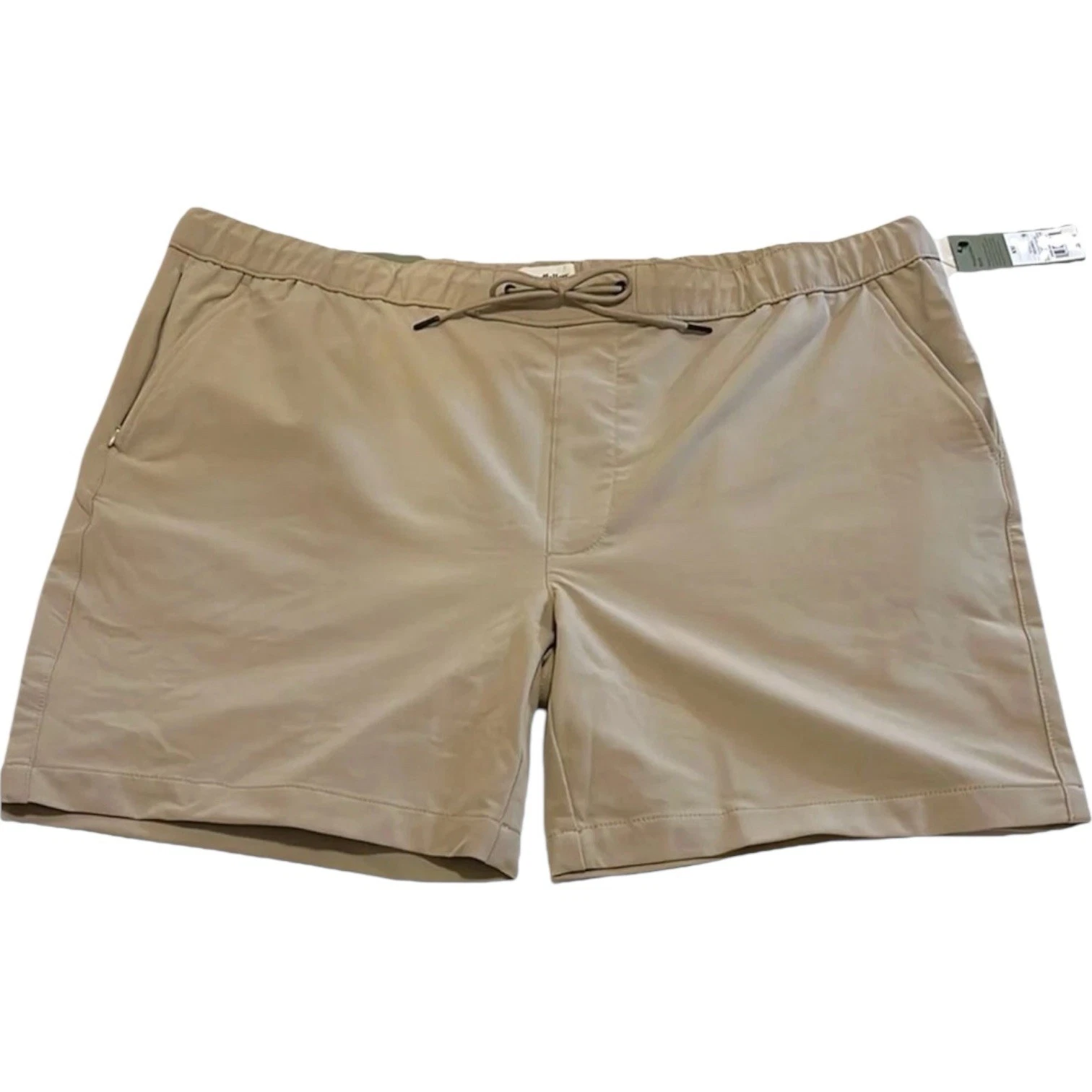Jogger Shorts Mens XXL Khaki Tech Stretch Quick Dry UPF50 Casual Summer Outdoor