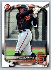 2025 Bowman Draft #BD-139 Dakota Jordan