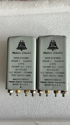 Matched Pair Western Electric RET 221G Choke / Inductor - NOS - Unused 