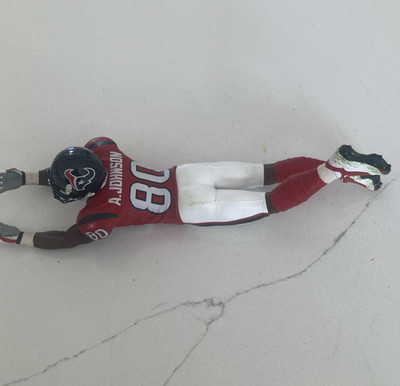 Riddell Texans A. Johnson Football Action Figure Red White Black Uniform