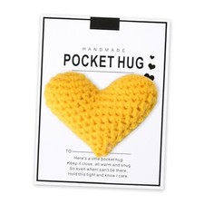 Heart Pocket Hug for Mom Grandma Aunt Mothers Day Gifts for Wife Yellow