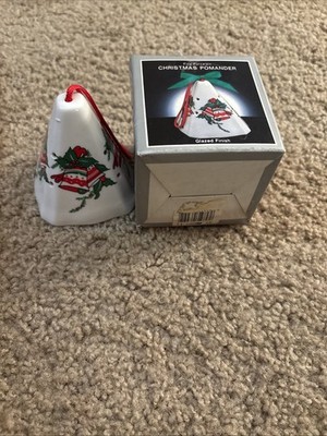 Vintage Christmas Bell Spice Pomander 4 Sided Bells Holiday