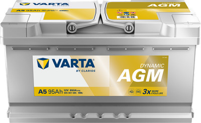 VARTA A5 Silver Dynamic AGM 12V 95Ah 850A Autobatterie inkl. 7,50   Pfand