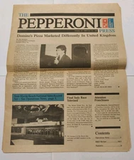 Domino's Pizza Pepperoni Press October 1985 Non Myrtle Beach Record
