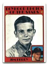 1972 Topps #497 - Jim Perry - Boyhood Photos Of The Stars