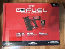Milwaukee M18 FUEL 18-Volt Brushless Cordless Duplex Nailer 2844-20 NEW