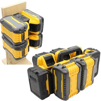 Dewalt 8 Battery Carrying Holder 20V 60V XR Flexvolt Power Stack  W/ Wall Mount