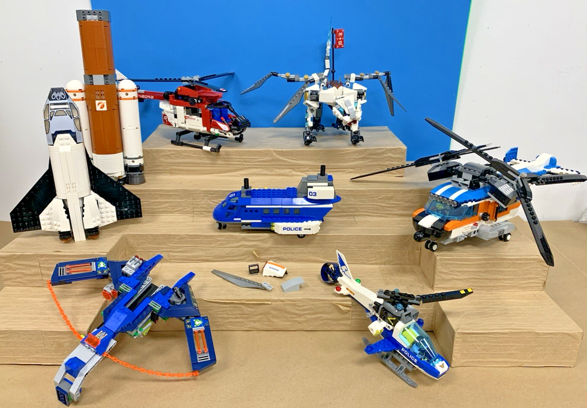 Lego Mix Lot Nexo Ninjago Creator Shuttle Helicopter Technic