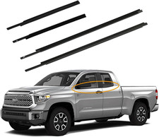 Window Trim Seal Weatherstrip Belt Set 4PCS Toyota Tundra Double Cab 2007-2020