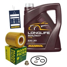 MANN ÖLFILTER mit 5L MANNOL 5W30 ÖL  für E81 82 87 88 E46 E90 91 92 Z4 E85 LL04