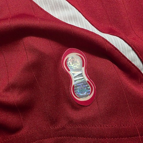 2006 Adidas Denmark Home Soccer Jersey Jon Dahl Tomasson Men M Milan Newcastle - Picture 4 of 8