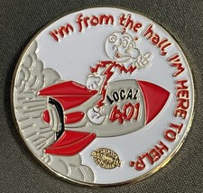 Moneda Desafío IBEW Local 401 Reno Nevada Reddy Bomb Estoy Aquí Para Ayuda
