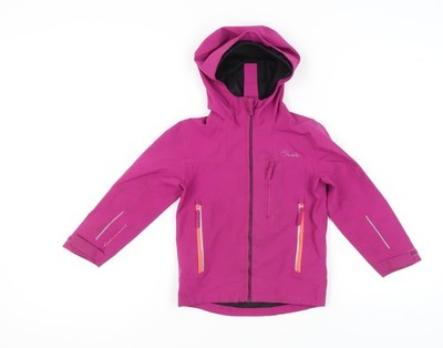 Dare 2b Mädchen rosa wasserdichte Jacke mit Kapuze Größe 5-6