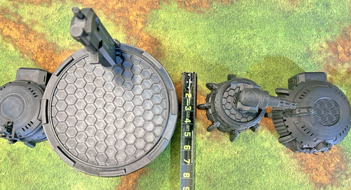 Tabletop Terrain: 9 pcs: Xenos Buildings/Guns - Great for Warhammer 40K/KillTeam - Picture 4 of 21
