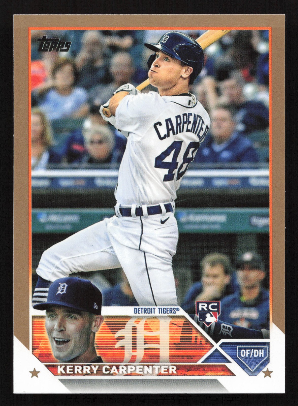 2023 Topps #394 Kerry Carpenter RC GOLD /2023 Rookie Card Detroit Tigers