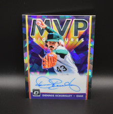 Dennis Eckersley #MVP-DE 2019 Panini Optic MVP Signatures Cracked Ice Auto 7/15