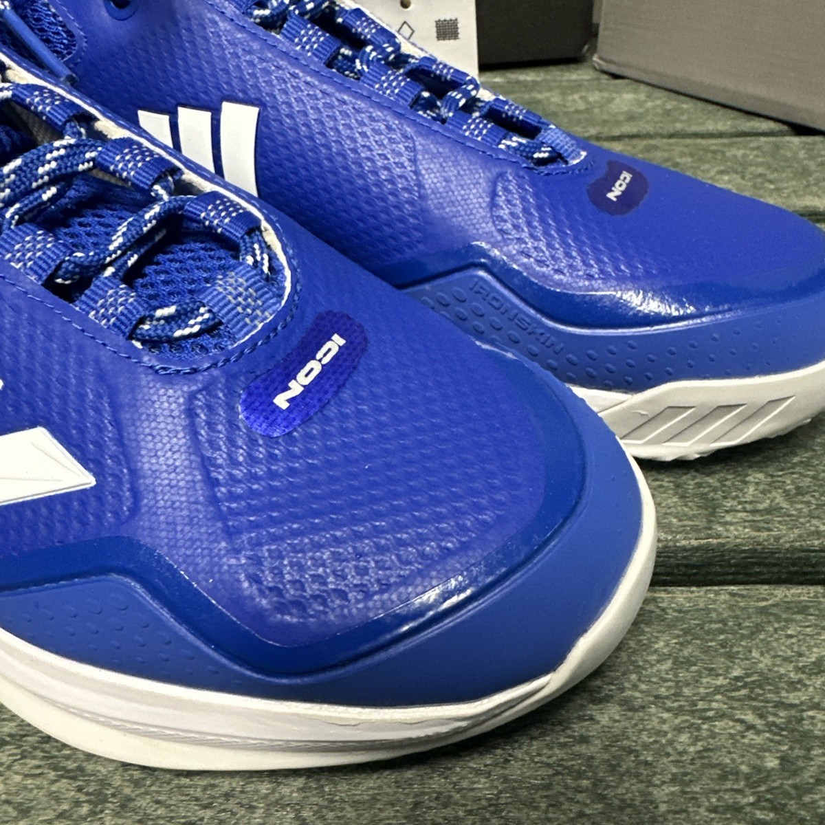 Adidas Icon 7 Turf cleat Men\'s size 12 Blue White Baseball Shoes New Adidas Icon 7 Turf TF Men main image 4