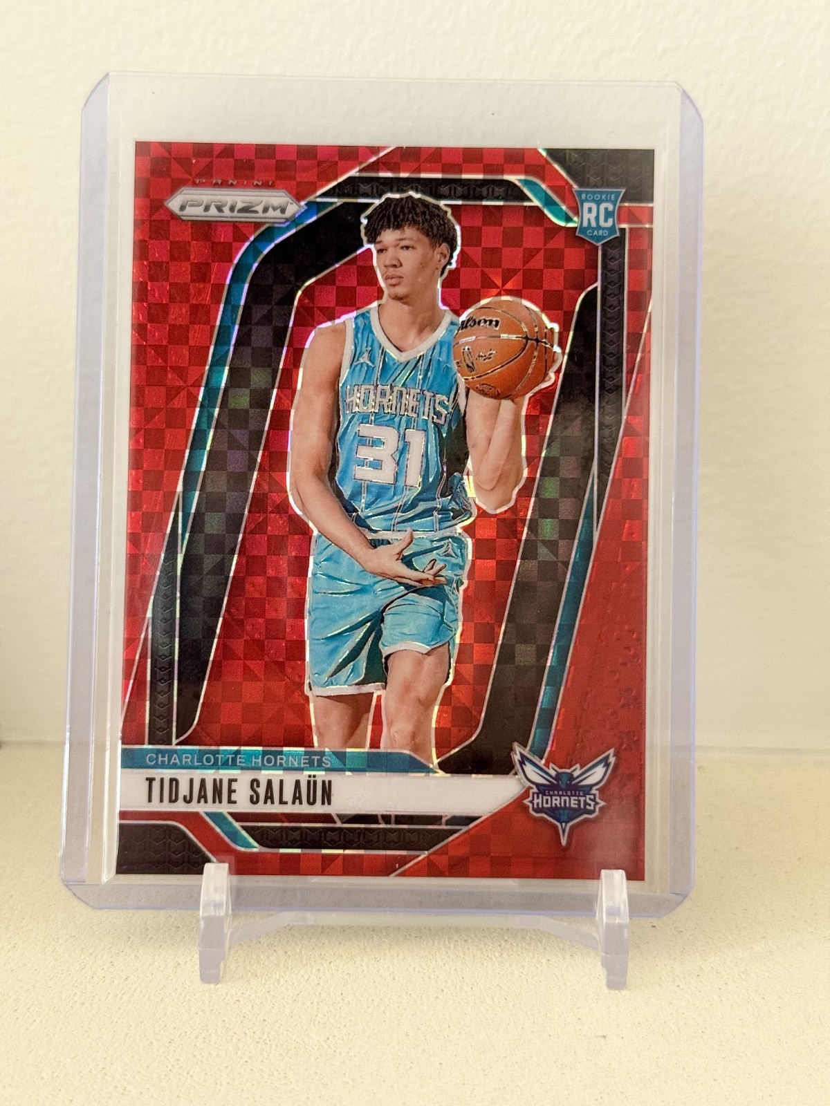 2024-25 Panini Prizm Tidjane Salaun #262 Red Power RC /75