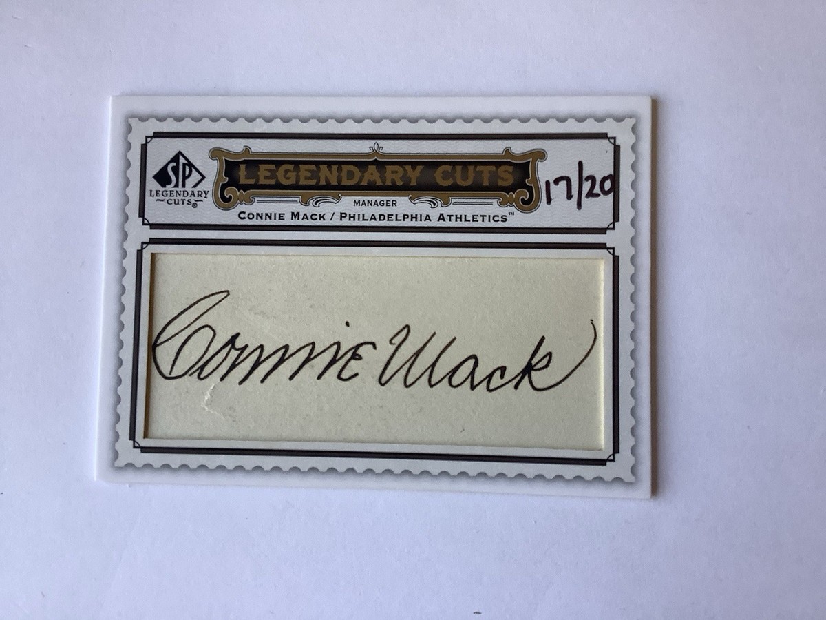 CONNIE MACK 2009 UPPER DECK SP LEGENDARY CUT AUTO #17/20