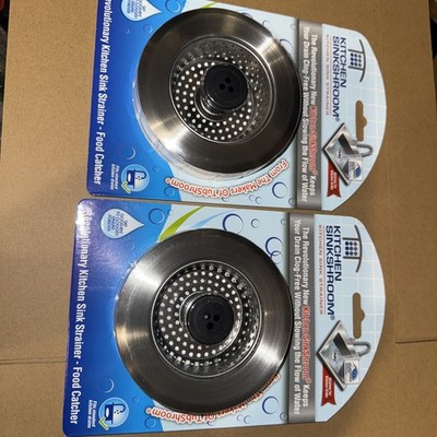 Lot of 2 Kitchen SinkShroom Revolutionary Strainer w/ Anti-Clog Tech TubShroom!