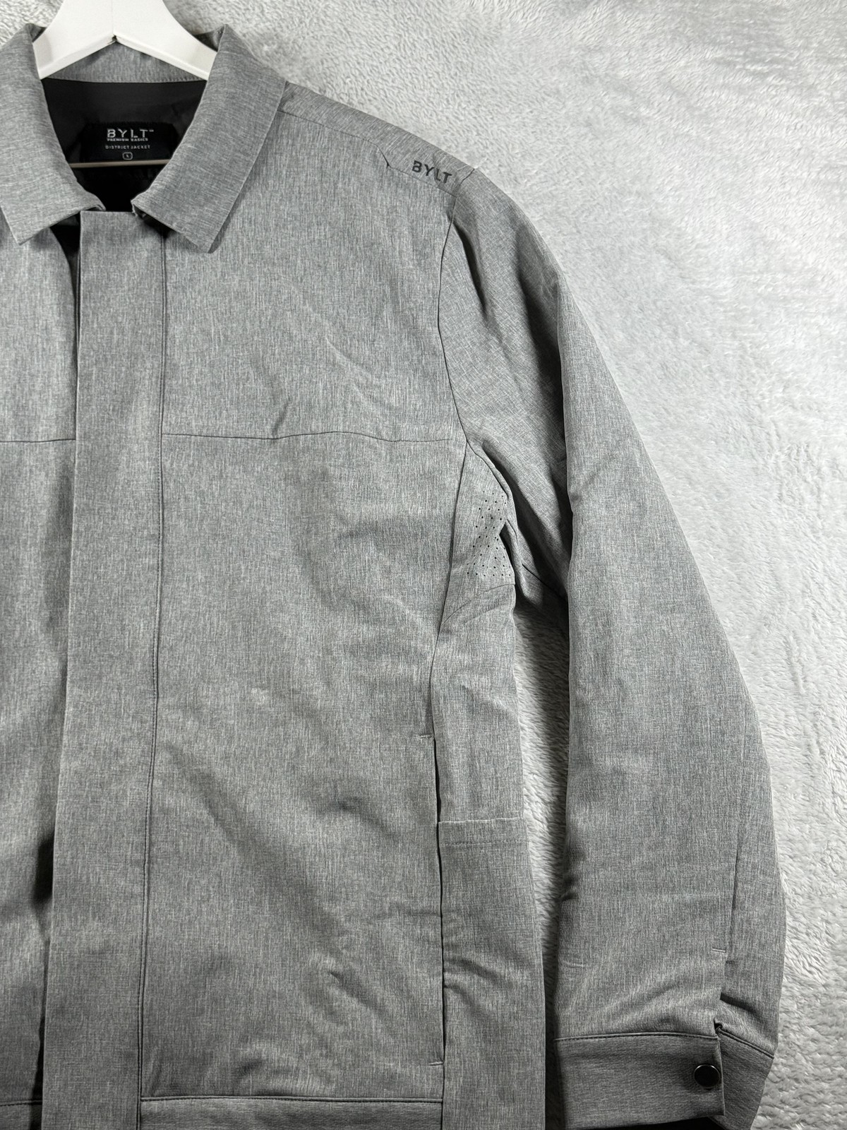 BYLT District Jacket Mens Large Softshell Snap Co… - image 3