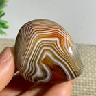 62g Crazy Lace SILK Banded Polished  Tumbled Stone Madagascar