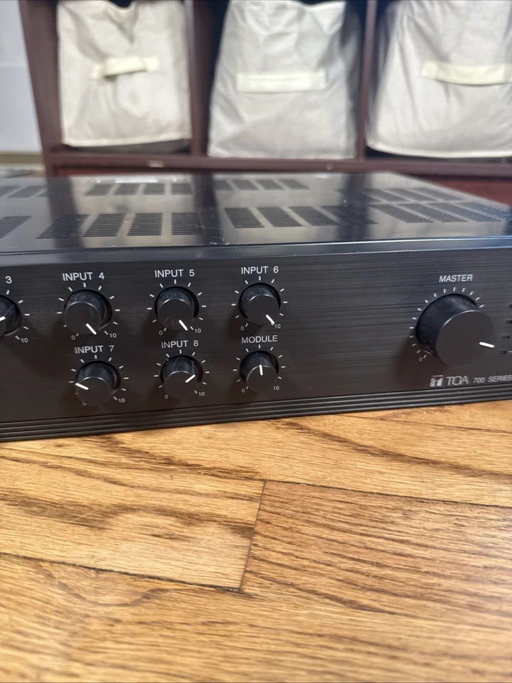 TOA A-706 PA Power Amplifier 60 Watts 8 Inputs - Working! - Image 4 of 4