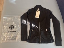 Lululemon Define Nulu Black Full Zip Slim Fit Jacket Women's Size 8