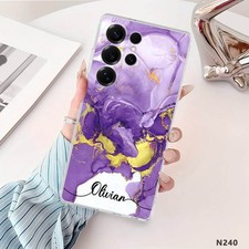 Marble Design Phone Case For Samsung Galaxy S25 S23 S24 A37 A57 Cover Customized