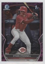 2023 Bowman Draft Chrome Fuchsia Lunar Refractor 101/199 Ethan O'Donnell 0w3