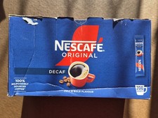 Image of 200 Nescafe Original Decaf Instant Coffee Sachets/Sticks.
