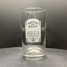 Coronation Street Rovers Return Newton and Ridley SMALL Clear Beer Glass