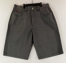 FUBU Shorts Denim VTG 90s The Collection Gray Mens 38 36x14 Actual 