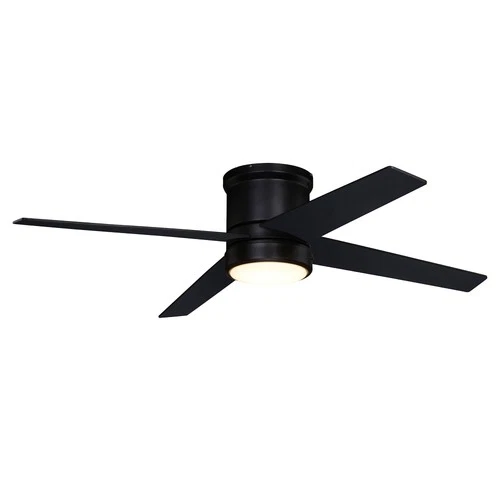 Vaxcel Lighting F0106 Erie 52" 4 Blade LED Indoor Ceiling Fan - Black - Picture 1 of 12