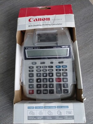 Canon P23-DH V Desktop Printing Calculator 12-Digit 2-Color LCD