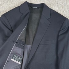 Jos A Bank Mens 41R Black Traveler Travel Tech Slim Fit Wool Blend Blazer