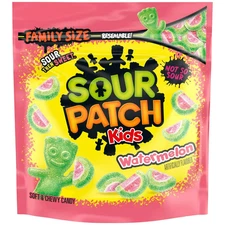 SOUR PATCH KIDS Watermelon Soft Chewy Candy 1.8 lb Family Size Bag
