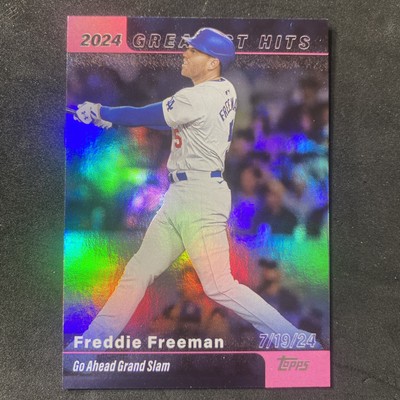 2025 Topps Series 1 Freddie Freeman 2024 Greatest Hits Pink Parallel GH-10