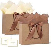 GeschenktüTen Mit Henkel 2 StüCk Kraftpapier Geschenkverpackung Geburtstag