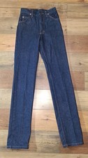 Vntg Lee Riders 26x34 Union Made USA Reg Fit Reg Cut Jeans Denim Dark Wash
