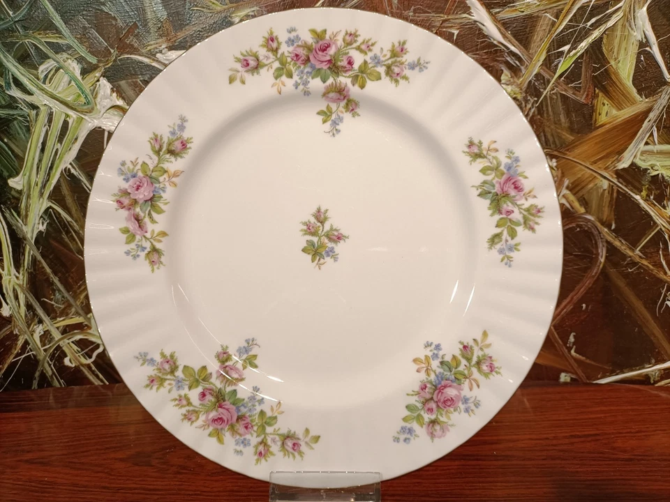 ROYAL ALBERT England MOSS ROSE 6 edle Speiseteller Ø 26cm - Bild 4 von 4