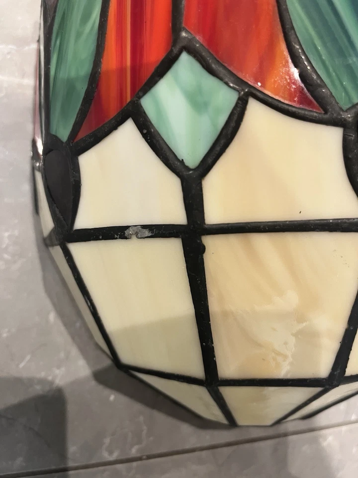 Tiffany Style Wall Light Stained Glass Shade - Image 3 of 4